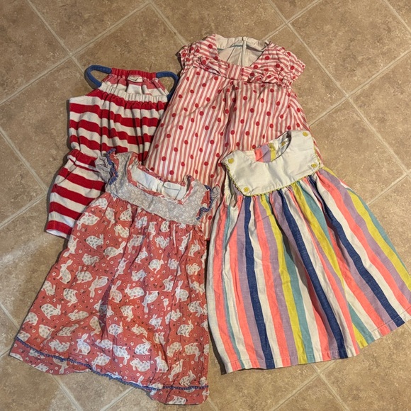 Mini Boden set of 3 dresses and one romper - Picture 1 of 13